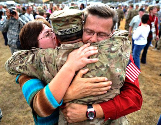 Family reunification moment